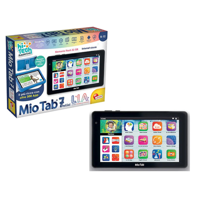 lisciani mio tab 7 l i a tablet educativo con intelligenza artificiale ean 8008324114214