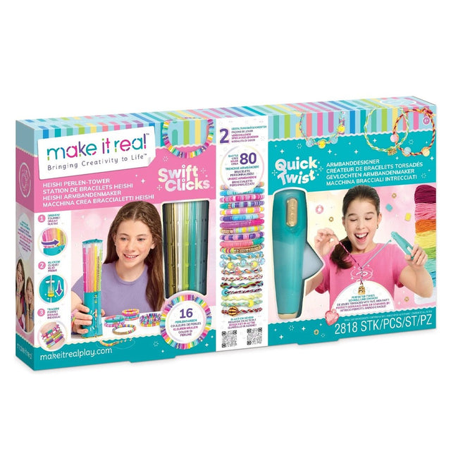 make it real make it real crea braccialetti 2 in 1 heishi e intreccia ean 0695929018146