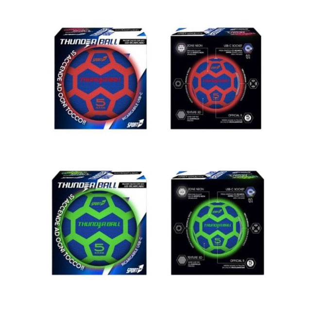 mandelli thunderball pallone calcio luminoso assortito ean 8005586823779