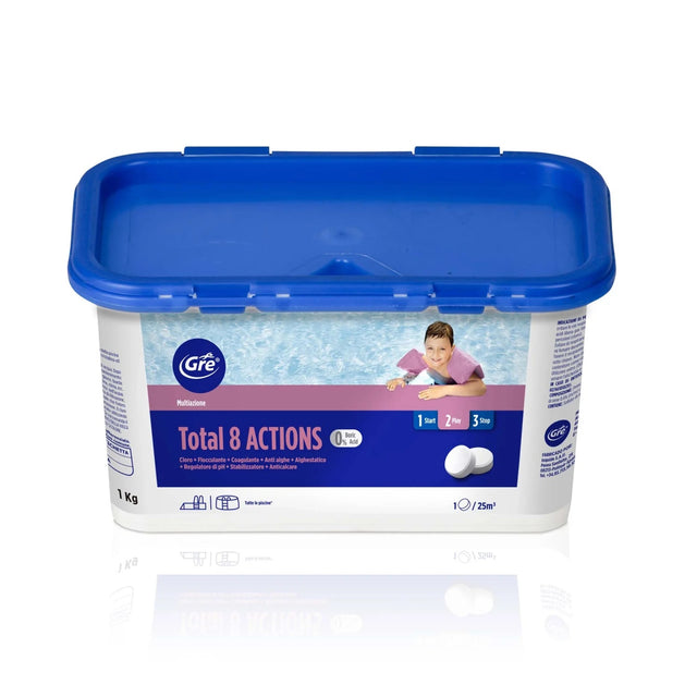 manufacturas gre trattamento per piscina 8 azioni 1kg ean 8412081288468