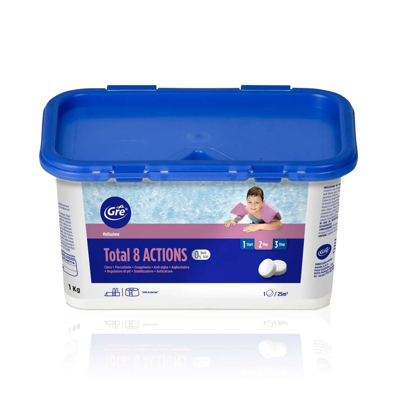 manufacturas gre trattamento per piscina 8 azioni 1kg ean 8412081288468