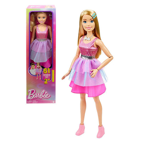 mattel barbie con vestito rosa large doll 61cm ean 0194735097951