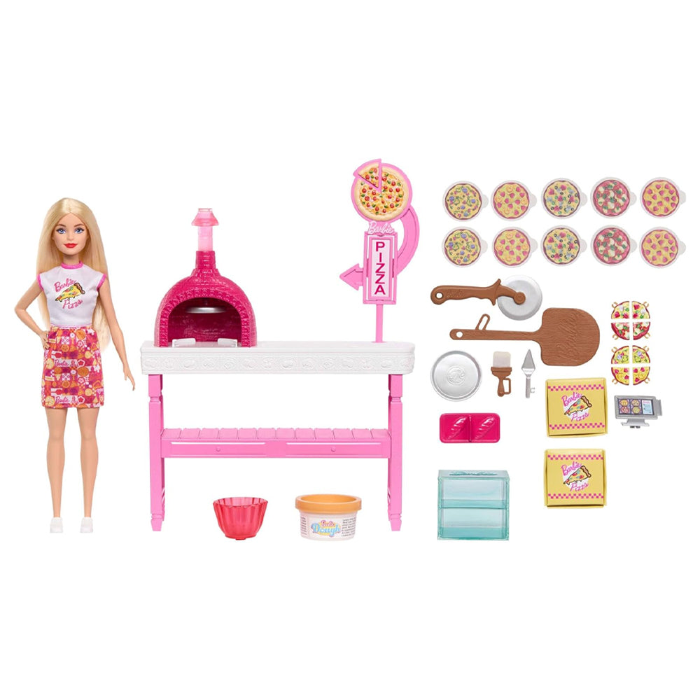mattel barbie playset pizza con bambola ean 0194735378777