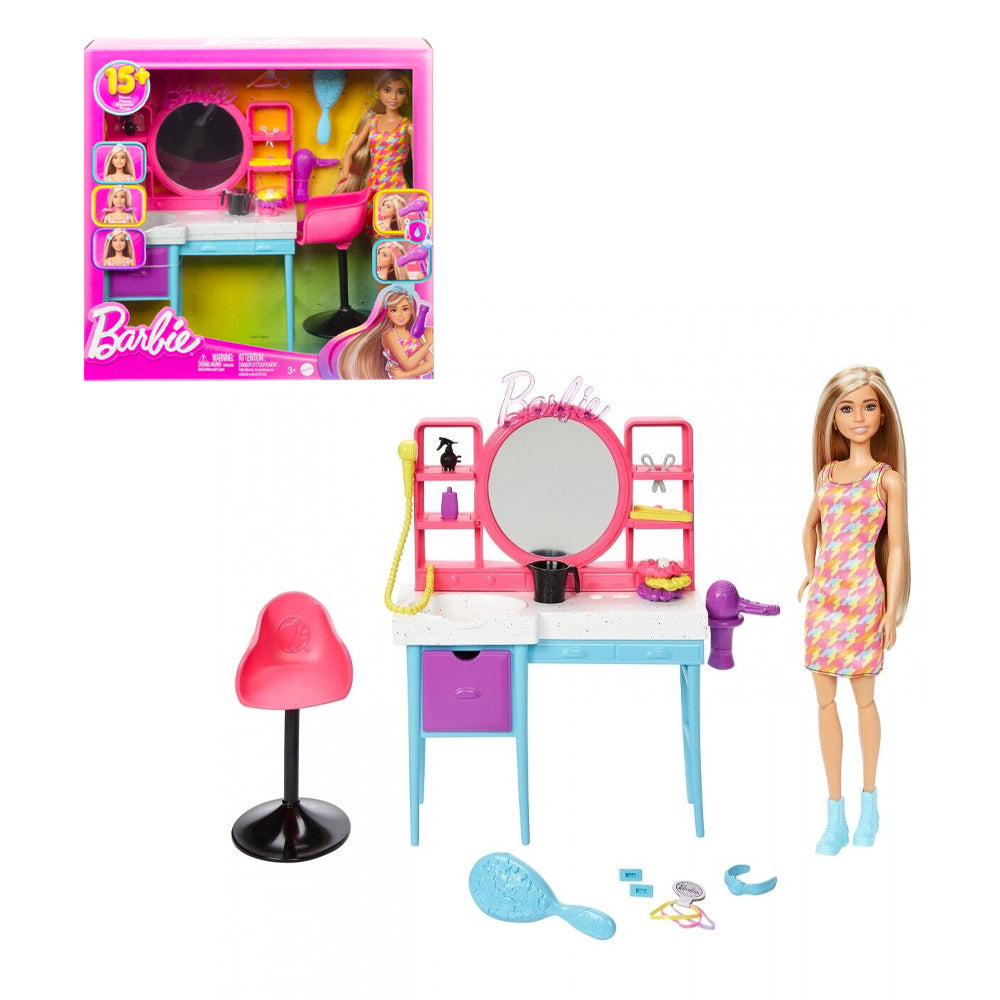 mattel barbie super chioma salone di bellezza ean 0194735108268