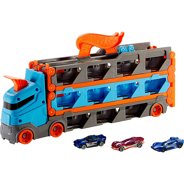 mattel hot wheels camion trasportatore e pista ean 0887961925203
