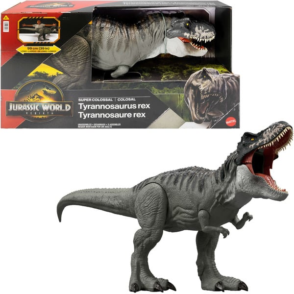 mattel jurassik movie rebirth t rex supercolossale ean 0194735309467