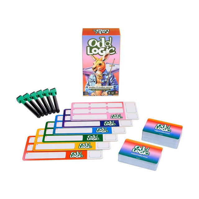 mattel odd logic party game gioco di societa ean 0194735454730