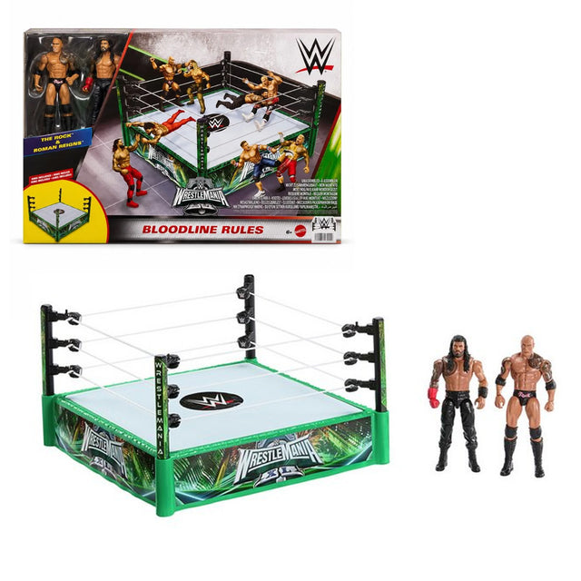 mattel wrestlemania bloodline rules playset ean 0194735280049