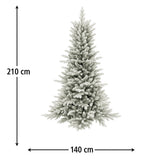 mercury albero di natale artificiale lapponia 210 cm neve ean 8056001180953