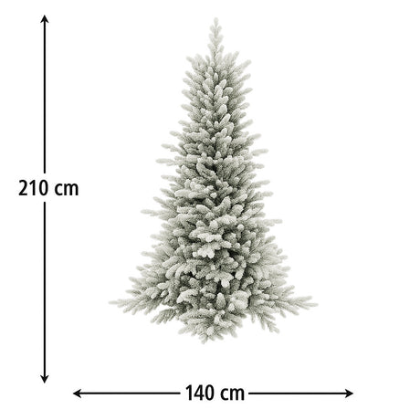 mercury albero di natale artificiale lapponia 210 cm neve ean 8056001180953