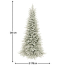 mercury albero di natale artificiale lapponia 240 cm neve ean 8056001180960