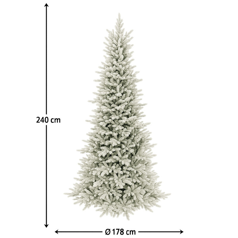 mercury albero di natale artificiale lapponia 240 cm neve ean 8056001180960