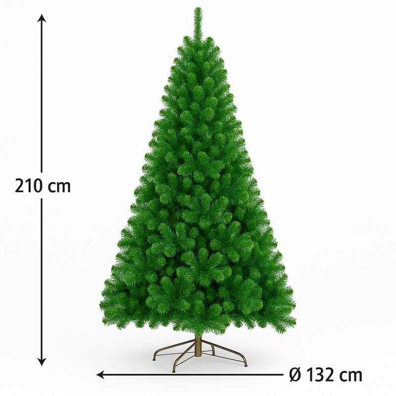 mercury albero di natale artificiale meribel 210 cm verde ean 8056001165103