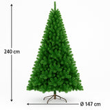 mercury albero di natale artificiale meribel 240 cm verde ean 8056001165110