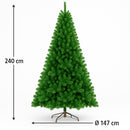 mercury albero di natale artificiale meribel 240 cm verde ean 8056001165110