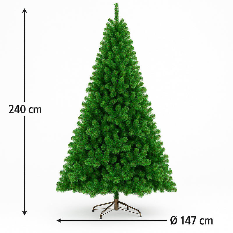 mercury albero di natale artificiale meribel 240 cm verde ean 8056001165110
