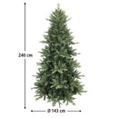mercury albero di natale artificiale yosemite 240 cm verde ean 8056001180816