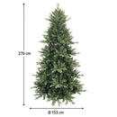mercury albero di natale artificiale yosemite 270 cm verde ean 8056001180823