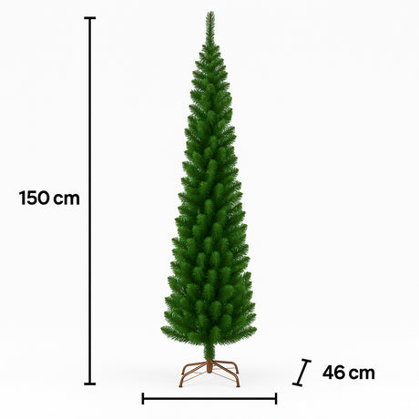 mercury albero di natale slim norway 150 cm verde ean 8056001064994
