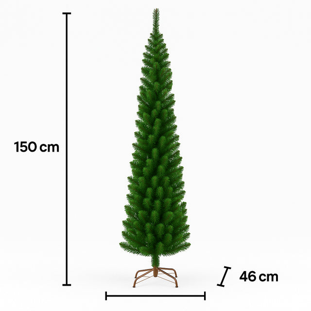 mercury albero di natale slim norway 150 cm verde ean 8056001064994