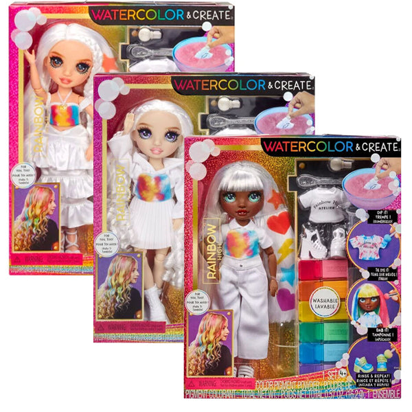 mga rainbow high watercolor colora e crea assortite ean 0035051507574