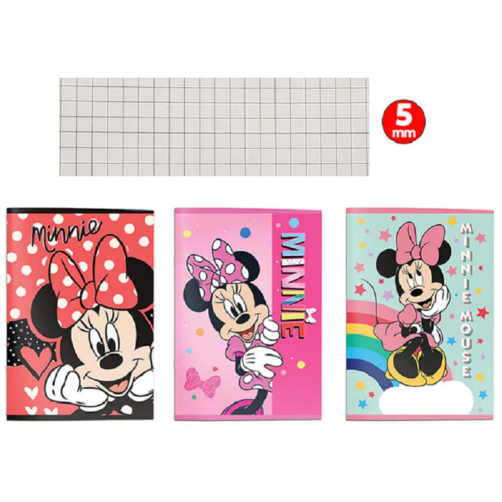 minnie quaderno a4 minnie assortiti rigatura 5 mm ean 5205698790232