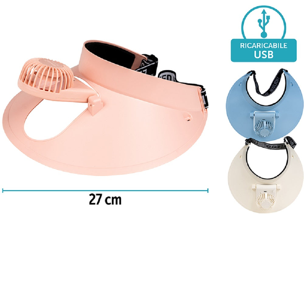 mirada cappello ventilatore usb colori assortiti ean 8024972149163