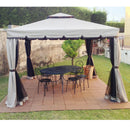 mirada gazebo elegance 3x3 ecru telo ecru e marrone ean 7426899393598