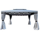 mirada gazebo elegance 3x4 antracite telo bianco grigio ean 7426899393581