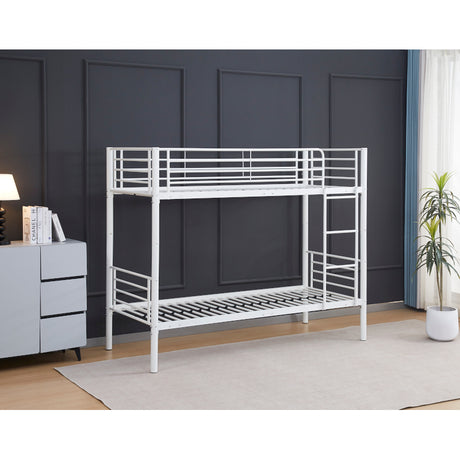 mirada letto a castello met in ferro bianco 190x80cm ean 9972016452108