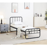 mirada letto margherita in metallo nero 190x80cm ean 9972016452016