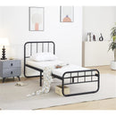 mirada letto margherita in metallo nero 190x80cm ean 9972016452016