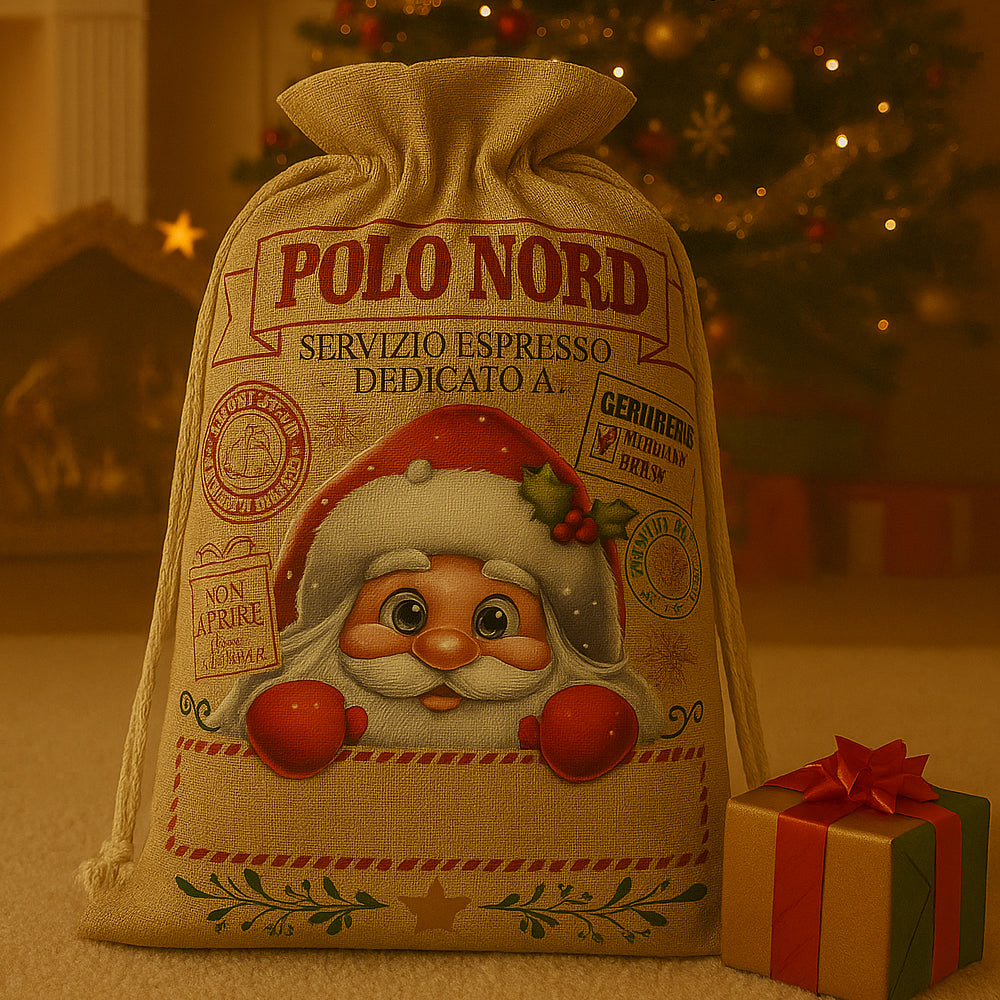 mirada sacco di natale babbo natale juta ean 8051944713633