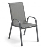 mirada sedia con braccioli leuca steel grigia textilene ean 8051944712001