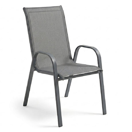 mirada sedia con braccioli leuca steel grigia textilene ean 8051944712001