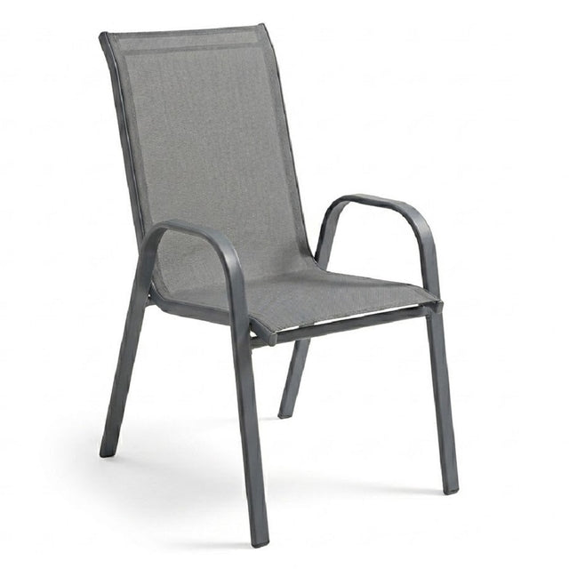 mirada sedia con braccioli leuca steel grigia textilene ean 8051944712001