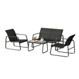 mirada set relax alba grigio scuro acciaio textilene ean 8051944711950