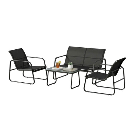 mirada set relax alba grigio scuro acciaio textilene ean 8051944711950