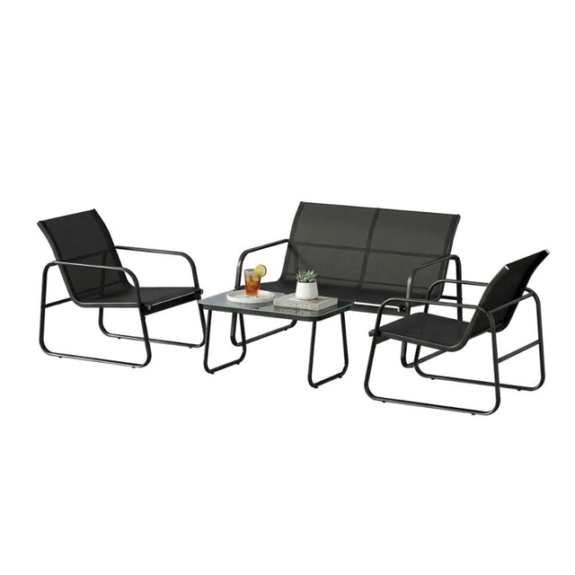 mirada set relax alba grigio scuro acciaio textilene ean 8051944711950