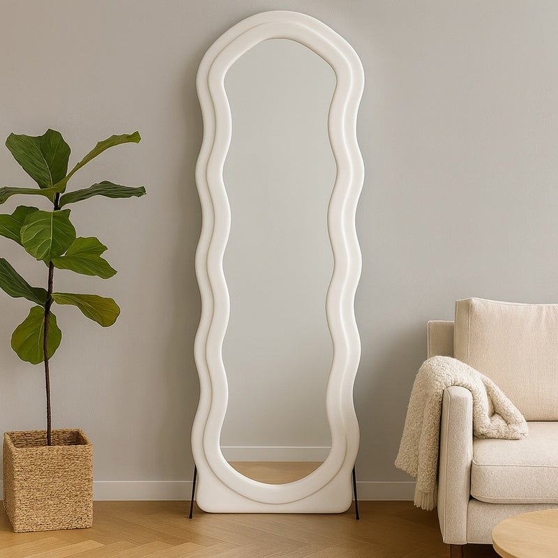 mirada specchio gost ondulato 143cm bianco ean 9972016907011