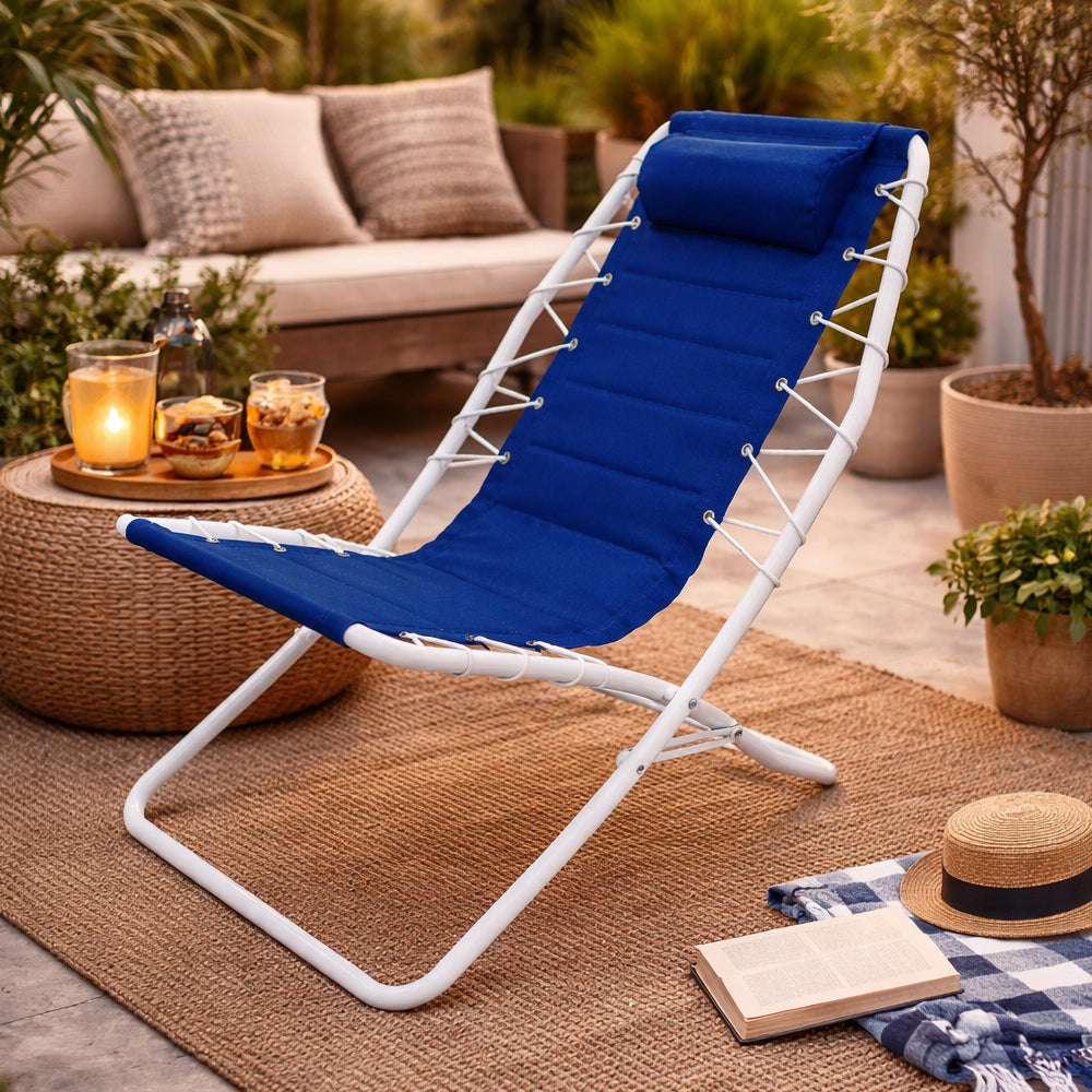 mirada spiaggina textilene 75x57x79cm blu ean 8024972159131