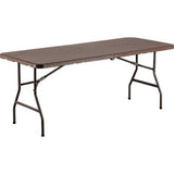 mirada tavolo fiesta pieghevole marrone 180x70x74 cm ean 9972016602015