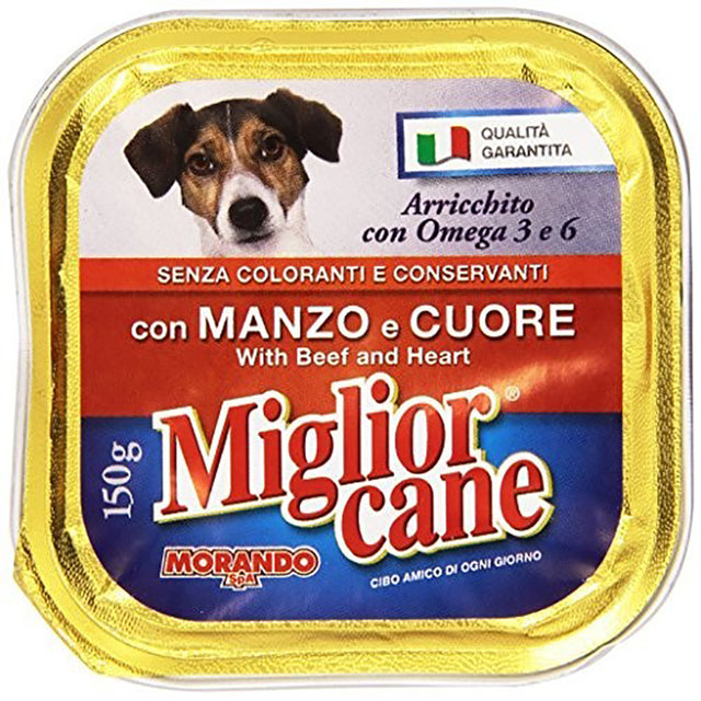 morando miglior cane 150gr manzo cuore 01123 morando ean 8007520011235
