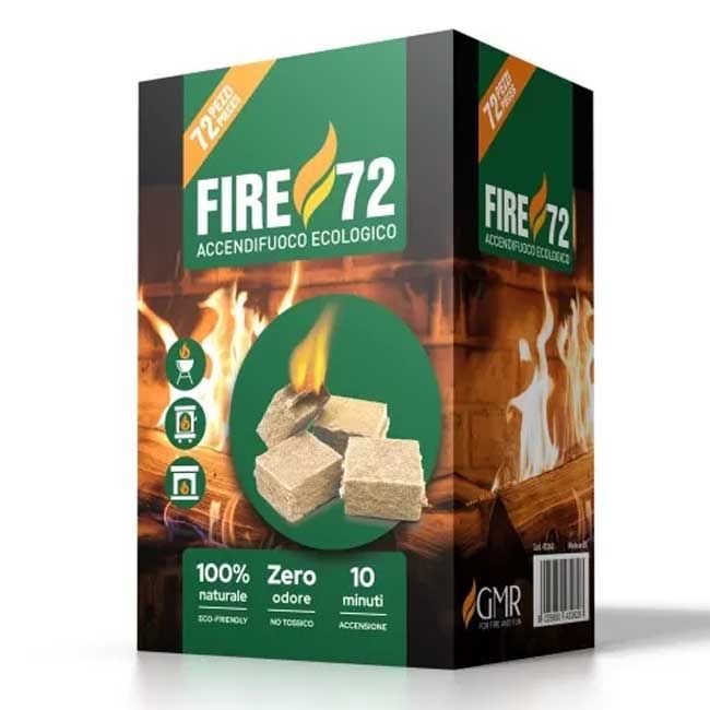 nbr accenditore fire 72 ecologico 72pz ean 8025950432628