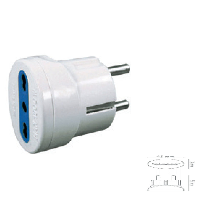 nbr adattatore schuko 2pt presa 1016a ean 8054134471856