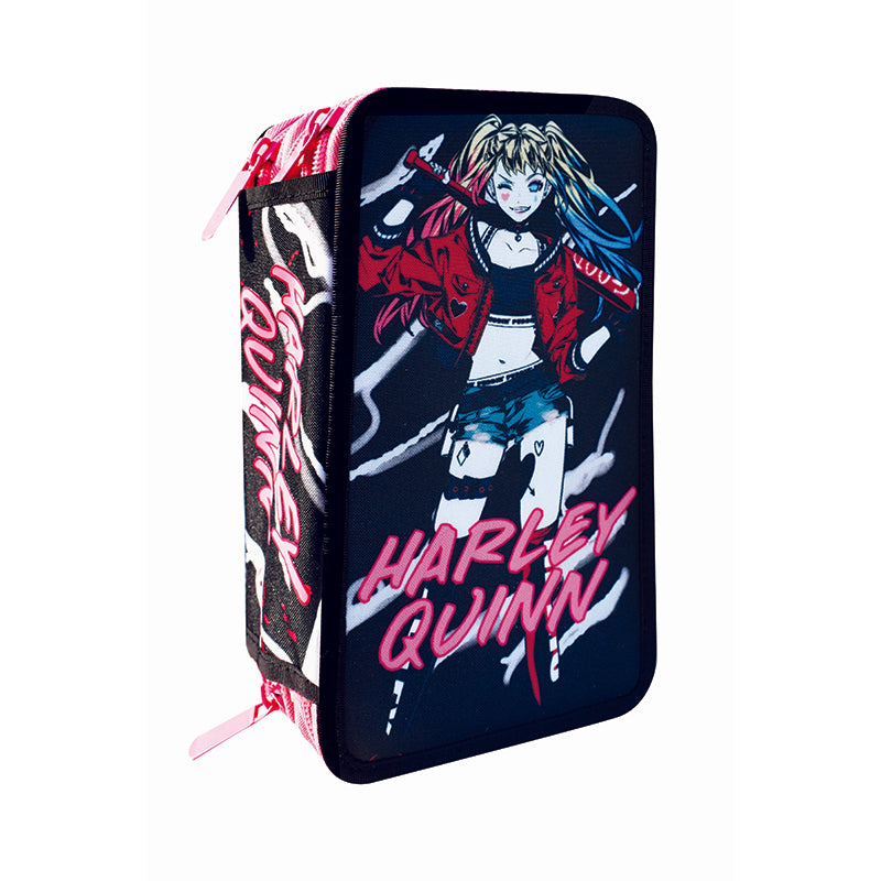 nbr astuccio 3 zip accessoriato harley quinn ean 8051938056128