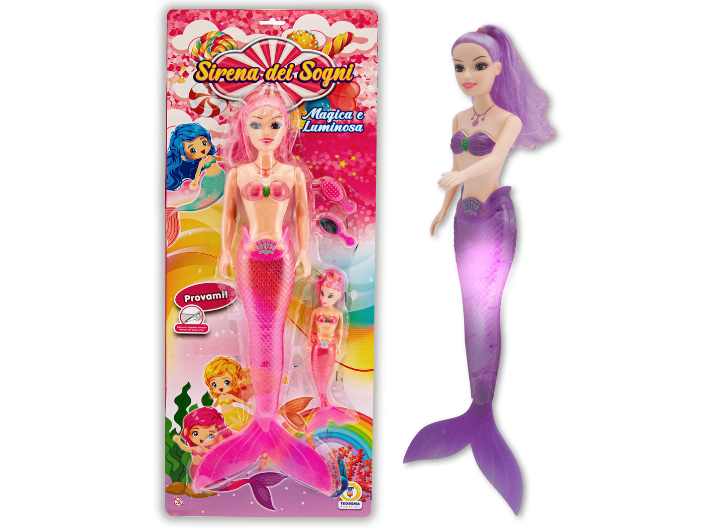 nbr bambola sirena dei sogni con magiche luci ean 8017967650461