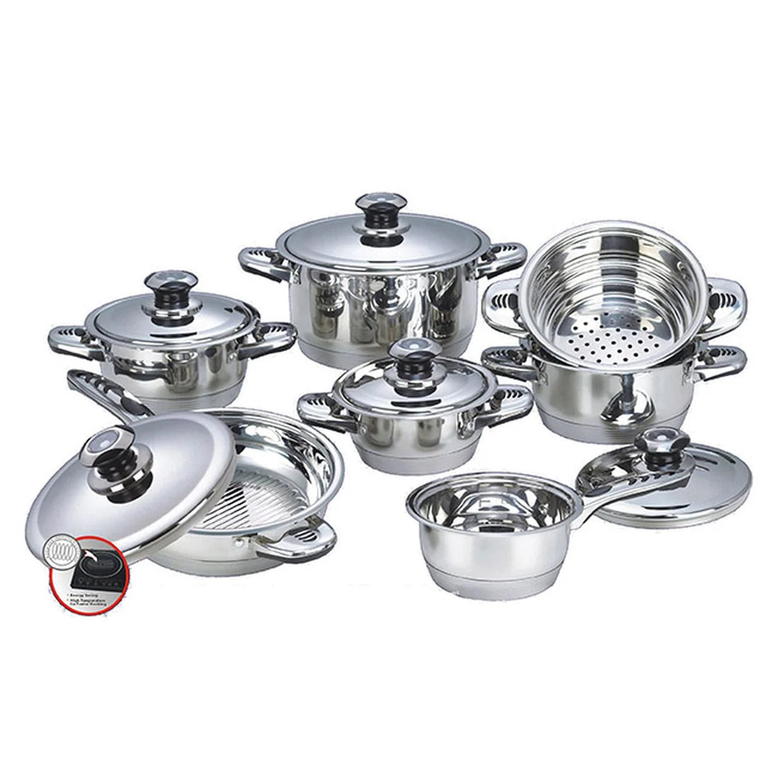 nbr batteriadi pentole blumenthal bavaria 12 pz inox ean 8032591286053