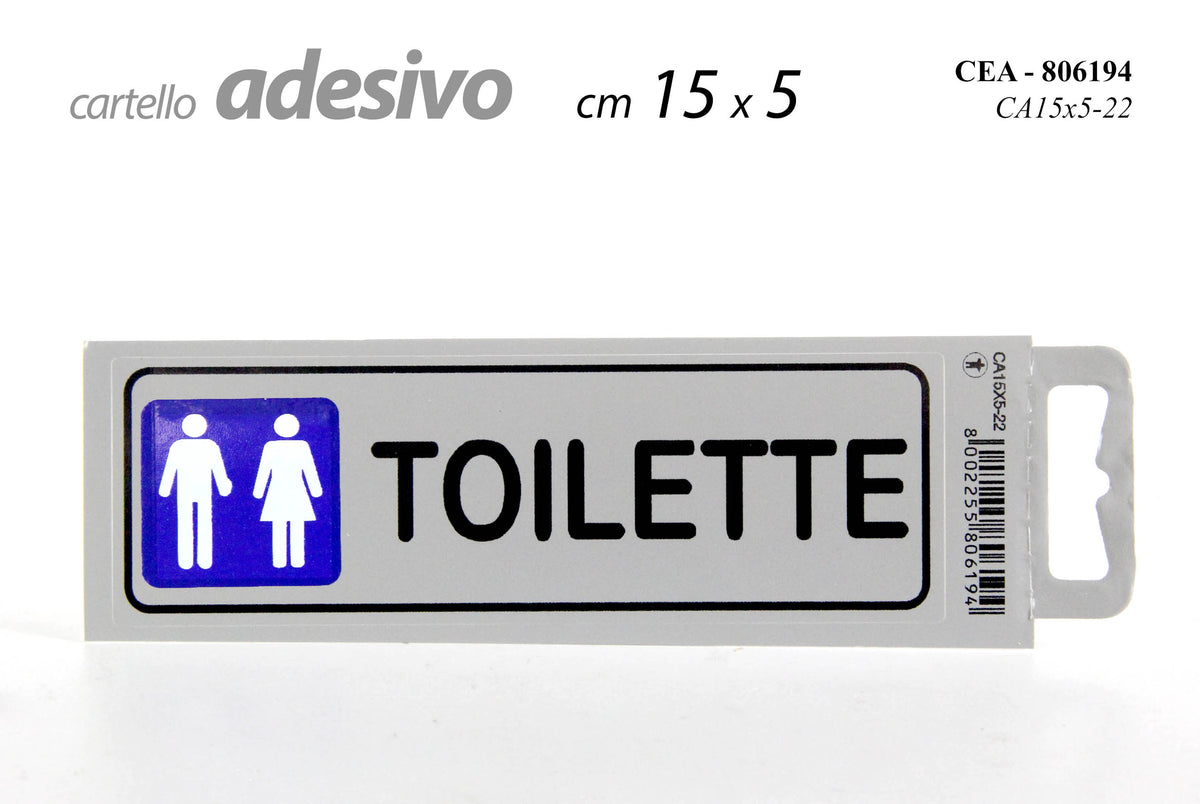 nbr ceatoilette uomodonna 15x5cm ca15 ean 8002255806194
