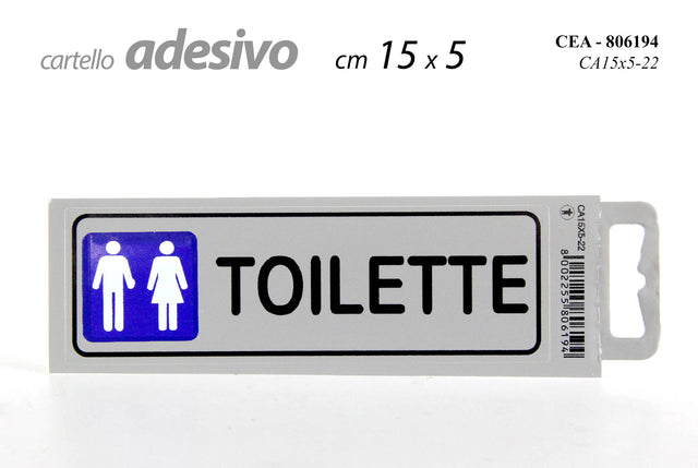 nbr ceatoilette uomodonna 15x5cm ca15 ean 8002255806194